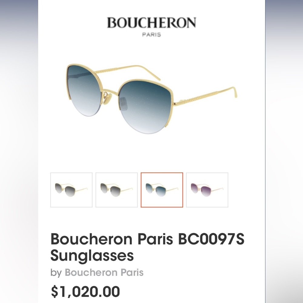 Boucheron Paris Sunglasses style BC0097S